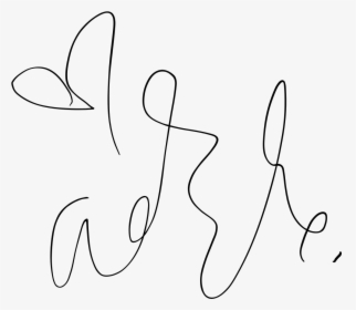 Adele Signature On White, HD Png Download, Transparent PNG