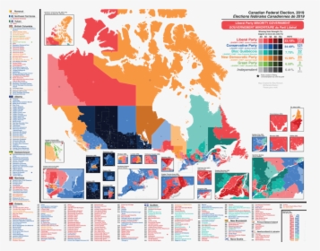 Canada Federal Election Map 2019, HD Png Download, Transparent PNG