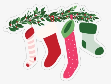 Stockings Print & Cut File - Christmas Stocking, HD Png Download, Transparent PNG