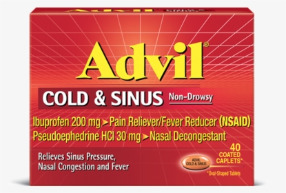 Advil Cold And Sinus, HD Png Download, Transparent PNG