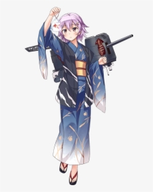Anime,аниме,kantai Collection,kancolle,tama ,ikazuchi - 艦 これ 多摩 浴衣, HD Png Download, Transparent PNG