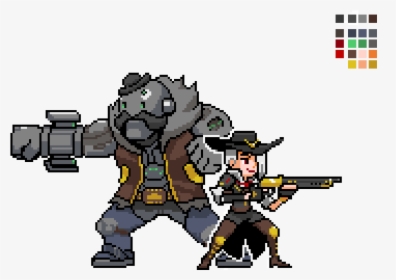 Overwatch Ashe Pixel Spray, HD Png Download, Transparent PNG