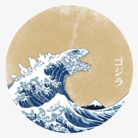 Hokusai Gojira, HD Png Download, Transparent PNG