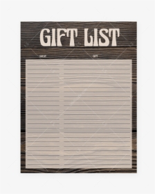 Printable Dark Wood Gift List For Rustic Party By Littlesizzle, HD Png Download, Transparent PNG