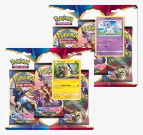 Sword & Shield Three-booster Blister Pack - Pokemon Sword And Shield Cards, HD Png Download, Transparent PNG