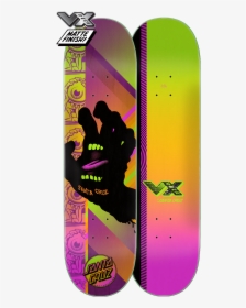 Santa Cruz Afterglow Hand Vx Deck - Santa Cruz Afterglow Hand 8.0 Vx Skateboard Deck, HD Png Download, Transparent PNG
