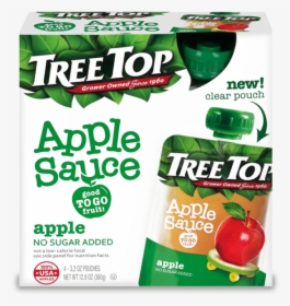 No Sugar Added Apple Sauce - Tree Top Applesauce Pouch, HD Png Download, Transparent PNG
