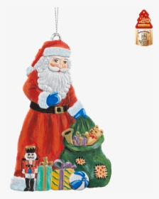 Santa With Toys - Christmas Ornament, HD Png Download, Transparent PNG