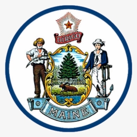 Maine State Seal - Flag Maine State Seal, HD Png Download, Transparent PNG