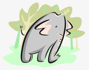 Vector Illustration Of African Elephant, HD Png Download, Transparent PNG