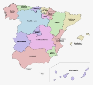 Spain Autonomous Communities, HD Png Download, Transparent PNG