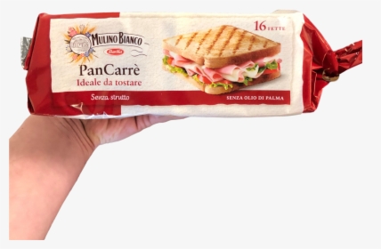 Mulino Bianco Pancarre 16 Slices White Bread Gr 285 - Hot Dog Bun, HD Png Download, Transparent PNG