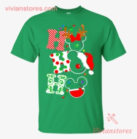 Ho Ho Ho Merry Christmas Disney Mickey T Shirt Vivianstores - T-shirt, HD Png Download, Transparent PNG