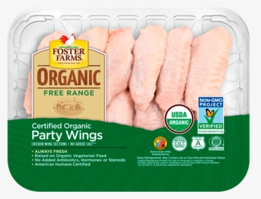 Organic Party Wings - Foster Farms Party Wings Calories, HD Png Download, Transparent PNG