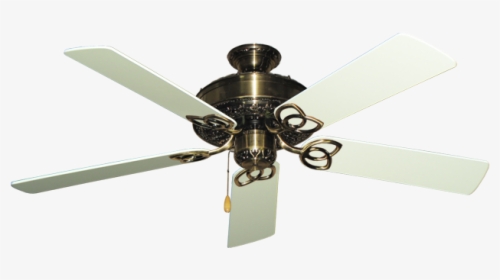 Picture Of Renaissance Antique Brass With - White Blade Ceiling Fan, HD Png Download, Transparent PNG