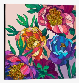 Floral Lines Canvas Art - Art, HD Png Download, Transparent PNG