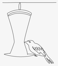 Oriole At The Hummingbird Feeder Quilting Pattern - Sketch, HD Png Download, Transparent PNG