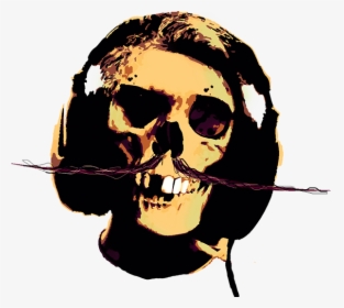 Dead Dj Skeleton Death Skull Print Poster , Png Download - Contra Ölü, Transparent Png, Transparent PNG