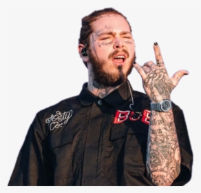 #postmalone #hiphop - Post Malone Face Tattoo, HD Png Download, Transparent PNG