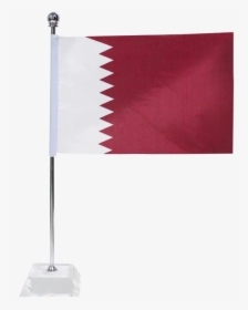 Qatar Flag With Crystal Stand   Title Qatar Flag With - Flag, HD Png Download, Transparent PNG