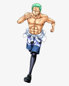 Anime, One Piece, Roronoa Zoro  	title No Larger Size - Barechested, HD Png Download, Transparent PNG