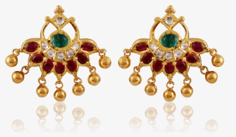Graceful Ruby Emerald Earrings - Earrings, HD Png Download, Transparent PNG