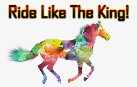 Ride Like The King Png Free Background - Illustration Horses Free, Transparent Png, Transparent PNG