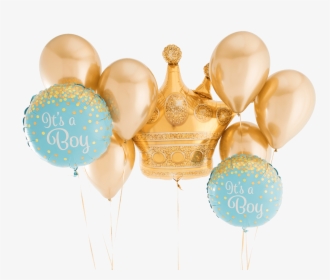 It S A Boy Golden Crown Bunch - Its A Boy Balloons Crown, HD Png Download, Transparent PNG