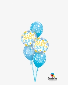 Baby Boy Dots Classic Bouquet   Class Lazyload Lazyload - Balloon, HD Png Download, Transparent PNG