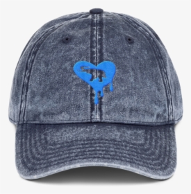 Dripping Heart Dad Hat Angry Elephant Blue - Hat, HD Png Download, Transparent PNG