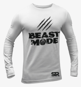 Beast Mode Long Sleeve T-shirt - Mockup T Shirt Long Sleeve Png, Transparent Png, Transparent PNG