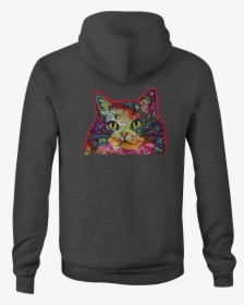 Zip Up Hoodie Neon Artistic Kitty Cat Hooded Sweatshirt - Navy Seal Hoodie, HD Png Download, Transparent PNG