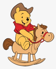 Winnie The Pooh Riding A Horse, HD Png Download, Transparent PNG