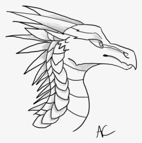 Icewing Headshot Base - Icewing Head Wings Of Fire, HD Png Download, Transparent PNG