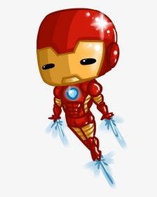 Iron Man Tony Stark Chibi - Iron Man Chibi Cute Easy, HD Png Download, Transparent PNG