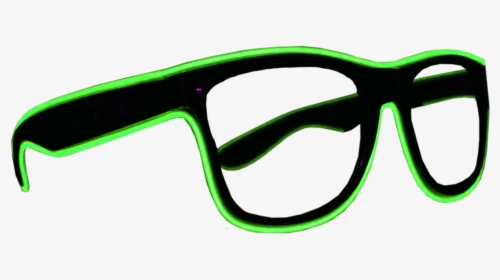 Black Frame El Wire Glasses - Purple And Black Frame For Glasses, HD Png Download, Transparent PNG