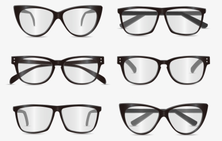 Vector Getting Painted Frame Collection Stock - Beyaz Cam Siyah Cerceveli Gözlük, HD Png Download, Transparent PNG