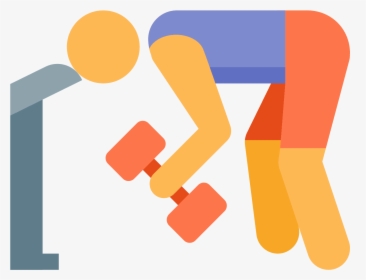 This Is A Picture Of A Man Bending Over With His Head - Work Out Icon Color, HD Png Download, Transparent PNG
