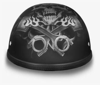 Eagle W/ Pistons Skull Daytona Helmets - Motorcycle Helmet, HD Png Download, Transparent PNG