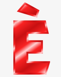 Effect Letters Alphabet Red Svg Clip Arts - Red Metal Letter E, HD Png Download, Transparent PNG