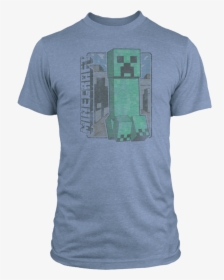 Minecraft Vintage Creeper Tee - Green Energy T Shirt, HD Png Download, Transparent PNG