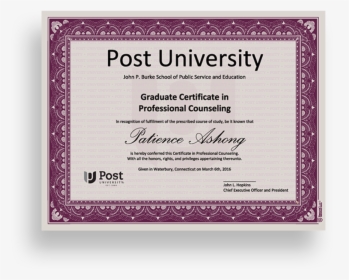 Academic Certificate, HD Png Download, Transparent PNG