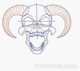 Demon Skull Png, Transparent Png, Transparent PNG