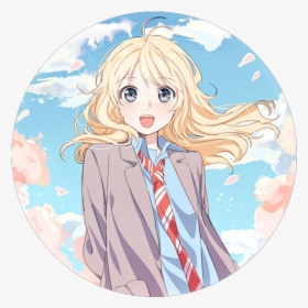 #anime #wallaper #kaorimiyazono #circle - Kaori Your Lie In April Anime, HD Png Download, Transparent PNG