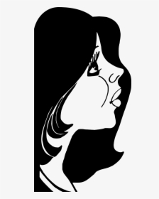 Woman With Black Hair - Clip Art, HD Png Download, Transparent PNG