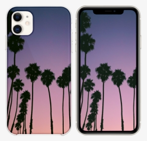 Palm Trees Purple Sunset, HD Png Download, Transparent PNG
