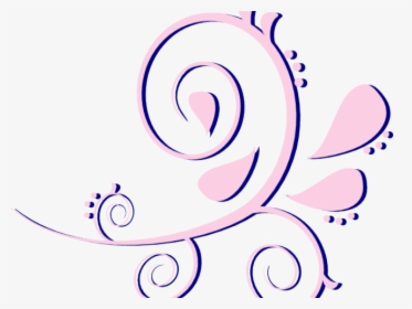 Curve Clipart Pink Paisley, HD Png Download, Transparent PNG
