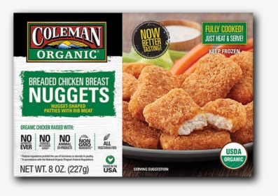 Coleman Natural Foods Organic Breaded Chicken Breast, HD Png Download, Transparent PNG
