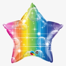 Foil Star Rainbow Colours Balloon - Star Shape Balloon, HD Png Download, Transparent PNG