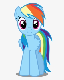 Rainbow Dash - My Little Pony Rainbow Dash Front, HD Png Download, Transparent PNG